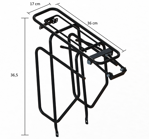 STECO Tubic slim design achterdrager