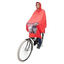 HOOODIE poncho - Rood