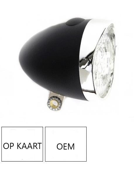 CATCH-IT retro koplamp zwart