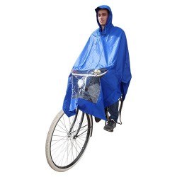 HOOODIE poncho blauw - HOOODIE poncho