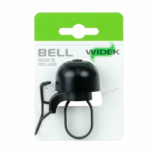 WIDEK fietsbel Paperclip mini bel All-Black op kaart - WIDEK fietsbel