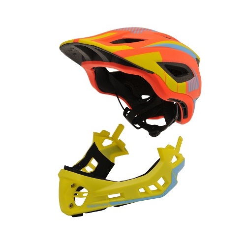 KIDDIMOTO Full Face helm orange/yellow S - KIDDIMOTO Full Face helm