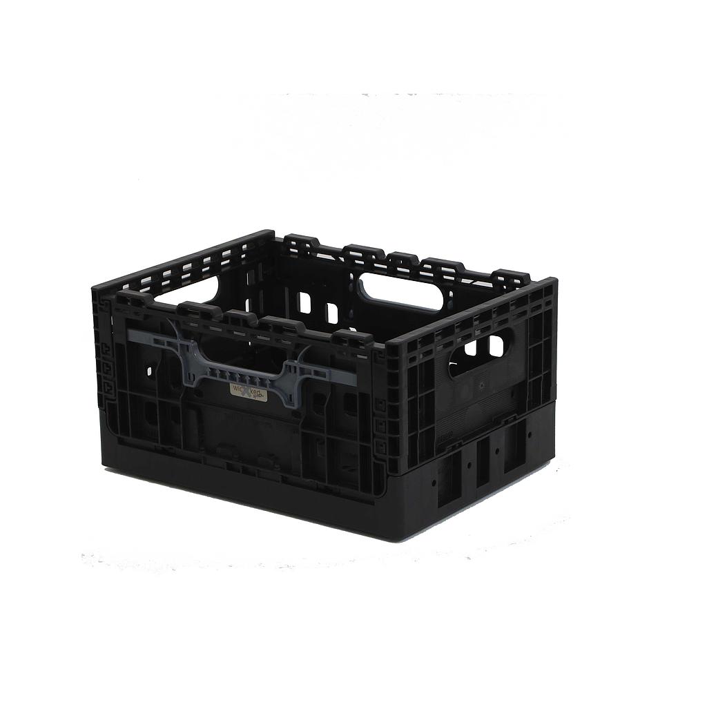 WICKED Smart Crate zwart met grijze grepen (recycled plastic) - WICKED Smart Crate (recycled)