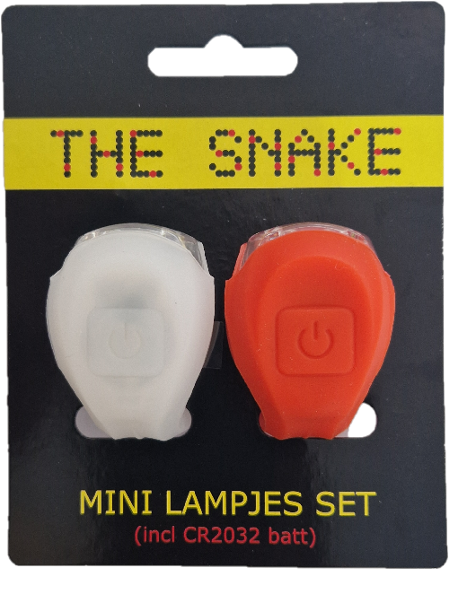 SNAKE verlichtingsset silicone rood/wit  - SNAKE verlichtingsset