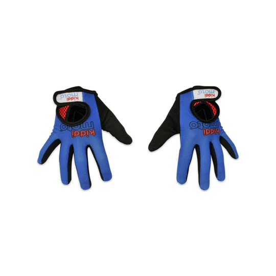 KIDDIMOTO handschoenen  Blauw, Large (full fingered) - KIDDIMOTO handschoenen