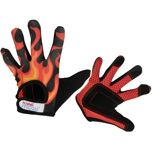 KIDDIMOTO handschoenen  Flames, Large (full fingered) - KIDDIMOTO handschoenen