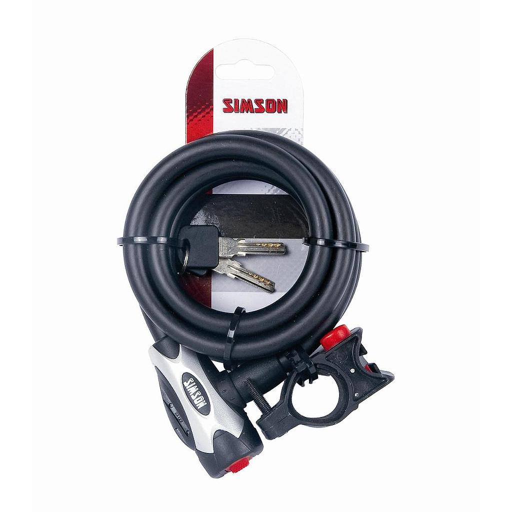 SIMSON - 020840 Spiraalkabelslot '' Pro '' , size XXL, 12mmx180cm - SIMSON - 020840